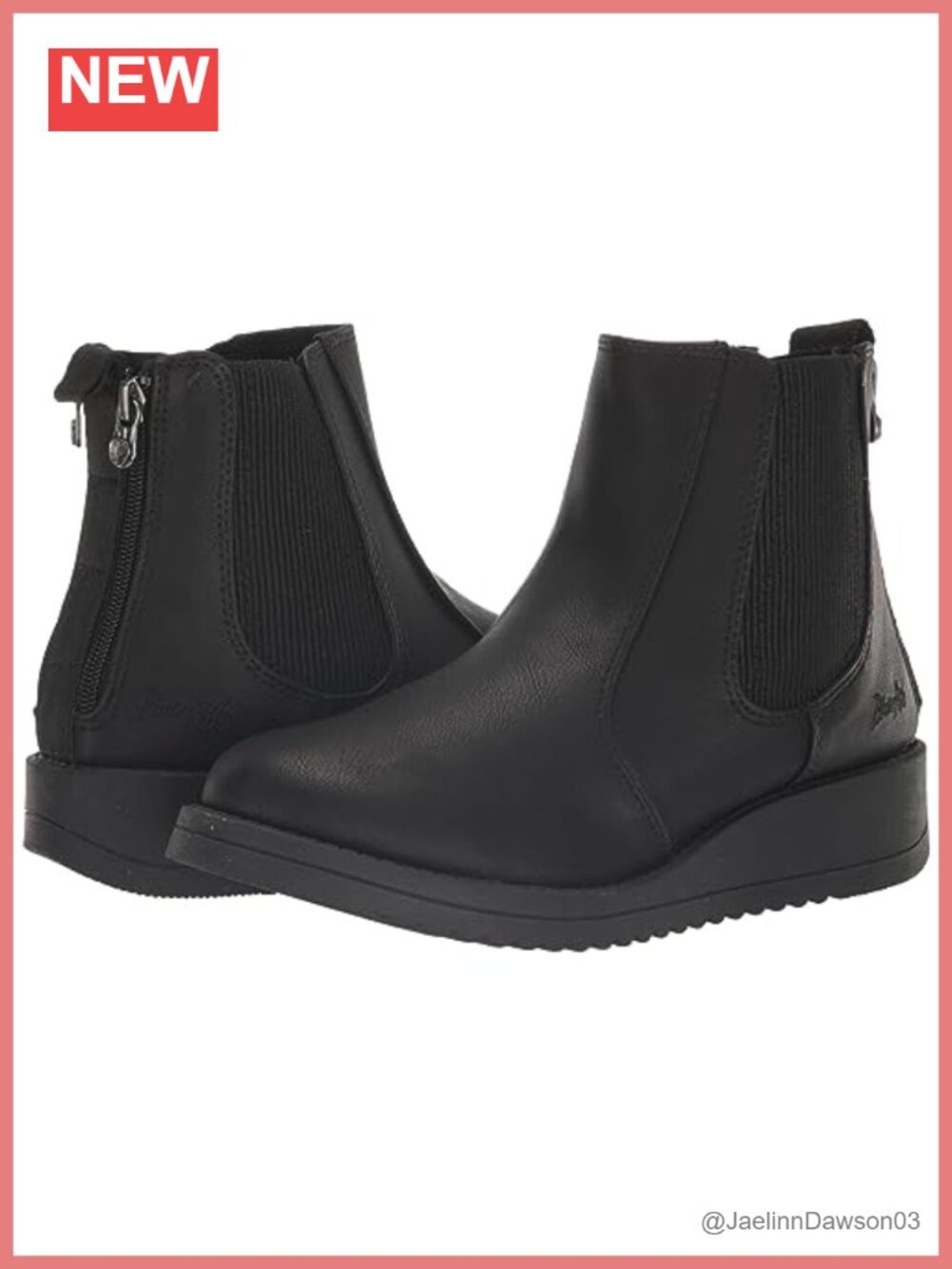 Women's Chelsea Boots Ankle Wedge Leather